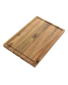 Kenmore Archer 21 Inch Acacia Wood Cutting Board with Groove Handles