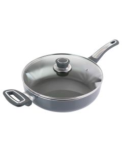 Oster 3.5 Quart Aluminum Saute Pan with Lid