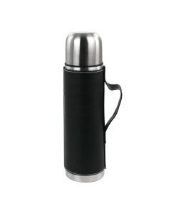 Mr. Coffee 23oz Stainless Steel Thermal Travel Bottle in Leatherette