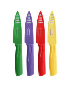 Gibson Colorsplash 4 Piece Paring Knife Set in Assorted Colors