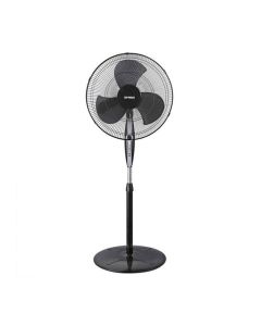Optimus 18 in. Oscillating Stand Fan in Black