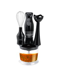 Brentwood HB-38BK 2 Speed Hand Blender with Balloon Whisk in Black