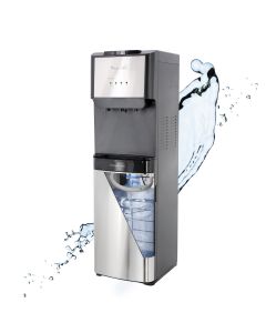 MegaChef 5 Gallon Hot, Room Temp and Cold Water Bottom Load Water Dispenser with UV Self-Cleaning
