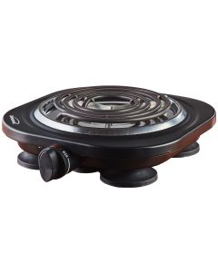 Brentwood TS-321BK 1000 Watt Single Electric Burner in Black